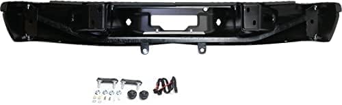 Rear Step Bumper Face Bar Steel With Pads Direct Replacement Compatible With 1997-2003 Ford F-150 FO1103104 YL3Z17906FA-PFM