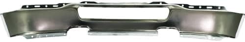 Front Bumper Face Bar Chrome Steel Without Fog Light Holes Direct Replacement Compatible With 2004-2006 Ford F-150 FO1002388 4L3Z17757AA