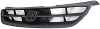 Front Grille Primed Shell And Insert Plastic Direct Replacement Compatible With 1998-2000 Honda Accord HO1200140 75101S82A01
