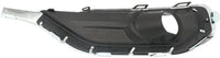 Set Of 2 Front Fog Light Cover Black With Chrome Molding Right Passenger & Left Driver Side Direct Replacement Compatible With 2017-2019 GMC Acadia GM1039209 GM1038209 84693621