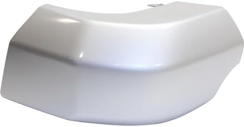 Set Of 2 Rear Bumper End Cap Painted Silver Plastic Left Driver & Right Passenger Side Direct Replacement Compatible With 2007-2014 Toyota FJ Cruiser TO1105121 TO1104121