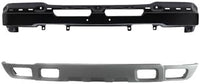 Front Bumper Primed Steel + Lower Valance Textured Gray + Fog Lamps Left & Right Side Direct Replacement Compatible With 2003-2006 Chevrolet Silverado 1500 2500HD 3500 GM1002417