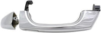 Set of 2 Front & Rear Exterior Door Handle + Cap Chrome Plastic Right Passenger & Left Driver Side Direct Replacement Compatible with 2006-2010 Hummer H3 FDH010179 25832249