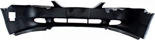 Front Bumper Cover Primed With Fog Light Holes + Header Panel Direct Replacement Compatible With 1999-2004 Ford Mustang FO1000439 FO1221119 YR3Z17D957GA 3R3Z8A284AA