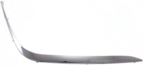 2 Front Bumper Outer Molding Chrome Plastic Left Driver & Right Passenger Side Direct Replacement Compatible With 1995-2001 BMW 7-Series BM1047103 BM1046103