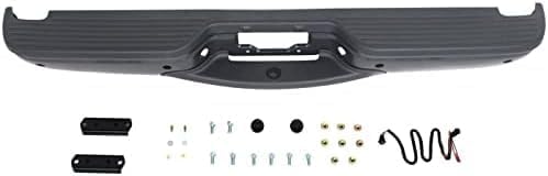Step Bumper Assembly Primed Steel With Rear Object Sensor Hole Direct Replacement Compatible With 2000-2005 Ford Excursion REPF823904 3C7Z17906CAA-PFM