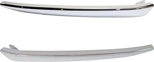 Set Of 2 Front Bumper Molding Left Driver & Right Passenger Side Direct Replacement Compatible With 2015-2020 Chevrolet Suburban/Tahoe GM1046106 GM1047106 22936485 22936484