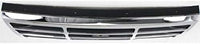 Front Grille Chrome Shell With Plastic Insert Direct Replacement Compatible With 1992-1997 Ford F-Series FO1200173 F4TZ8200A