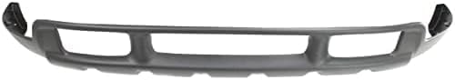 Front Bumper Chrome Steel With Holes For Lower Cover + Upper Valance Textured Direct Replacement Compatible With 1999-2004 Ford F-Series Super Duty/Excursion FO1002375 FO1095176