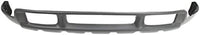 Front Bumper Chrome Steel With Holes For Lower Cover + Upper Valance Textured Direct Replacement Compatible With 1999-2004 Ford F-Series Super Duty/Excursion FO1002375 FO1095176
