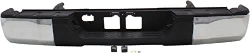 Rear Step Bumper Assembly Chrome Steel Direct Replacement Compatible With 2014-2021 Toyota Tundra TO1103119 521520C030 521510C100 520570C0