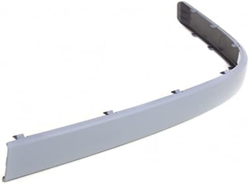 Set Of 2 Front Bumper Upper Molding Primed Plastic Left Driver & Right Passenger Side Direct Replacement Compatible With 2001-2003 BMW 5-Series BM1046105 BM1047105