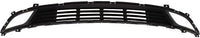 Front Bumper Grille Textured Dark Gray Plastic With Pre-Collision System Direct Replacement Compatible With 2017-2018 Kia Forte KI1036135 86522B0000