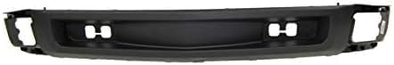 Front Bumper Impact Bar Steel + Lower Valance Air Deflector + Extension + End Caps + Brackets Left & Right Side Direct Replacement Compatible With 2007-2013 Chevrolet Silverado 1500