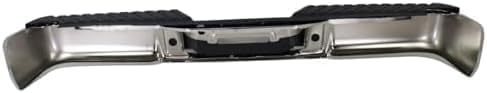 Step Bumper Assembly Chrome Steel Without Rear Object Sensor Holes Direct Replacement Compatible With 2004-2006 Ford F-150 FO1103117
