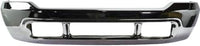 Front Bumper Chrome Steel Without Lower Valance Holes Direct Replacement Compatible With 1999-2004 Ford F Series Super Duty FO1002374 1C3Z17757MAA F81Z17757BA