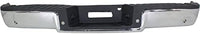 Step Bumper Assembly Chrome Steel With Rear Object Sensor Holes Direct Replacement Compatible With 2006-2008 Ford F-150 / Lincoln Mark FO1103138 8L3Z17906C-PFM