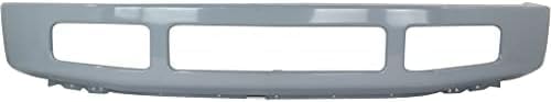 Front Bumper Painted Gray Steel With Moulding Hole Direct Replacement Compatible With 2008-2010 Ford F-450 Super Duty FO1002405 8C3Z17757FPTM