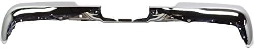 Step Bumper Face Bar Only Chrome Steel Without Sensor Holes Direct Replacement Compatible With 2005-2015 Toyota Tacoma TO1102240 5215104061