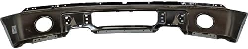 Front Bumper Face Bar Chrome With Fog Light Holes Direct Replacement Compatible With 2009-2014 Ford F-150 FO1002411 9L3Z17757B