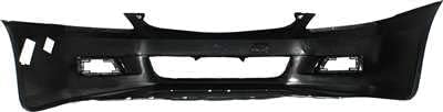 Front Bumper Cover Primed + Center Grille Textured Direct Replacement Compatible With 2006-2007 Honda Accord HO1036101 HO1000235 04711SDLA90ZZ 71102SDAA00