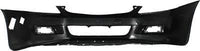 Front Bumper Cover Primed + Center Grille Textured Direct Replacement Compatible With 2006-2007 Honda Accord HO1036101 HO1000235 04711SDLA90ZZ 71102SDAA00