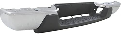 Step Bumper Assembly Chrome Steel Without Extreme And Towing Package Direct Replacement Compatible With 2004-2007 Chevrolet Colorado/GMC Canyon GM1103145