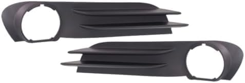 Set Of 2 Front Fog Light Molding Textured Plastic Left Driver & Right Passenger Side Direct Replacement Compatible With 2012-2016 Chrysler Town & Country CH1039143 CH1038143