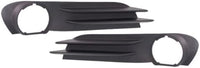 Set Of 2 Front Fog Light Molding Textured Plastic Left Driver & Right Passenger Side Direct Replacement Compatible With 2012-2016 Chrysler Town & Country CH1039143 CH1038143