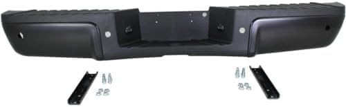 Step Bumper Assembly Primed Steel With Rear Object Sensor Holes Direct Replacement Compatible With 2008-2016 Ford F-Series Super Duty FO1103151 9C3Z17906CPTM-PFM