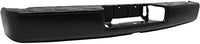 Rear Step Bumper Face Bar Primed Steel With Tow Hitch Direct Replacement Compatible With 2017-2019 Nissan Titan / 2016-2019 XD NI1102163 85030EZ50A