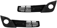 Set Of 2 Front Fog Light Molding Bezel Textured Plastic Left Driver & Right Passenger Side Direct Replacement Compatible With 2012-2014 Toyota Camry TO1039149 TO1038149