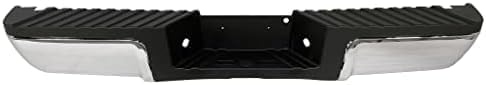 Rear Bumper Face Bar With Mounting Bracket And Pad Provision Chrome Direct Replacement Compatible With 2008-2016 Ford F-Super Duty FO1103148 9C3Z17906B