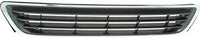 Front Grille Chrome Shell With Gray Insert Plastic Direct Replacement Compatible With 1997-1999 Lexus ES300 LX1200104 5310133040B0