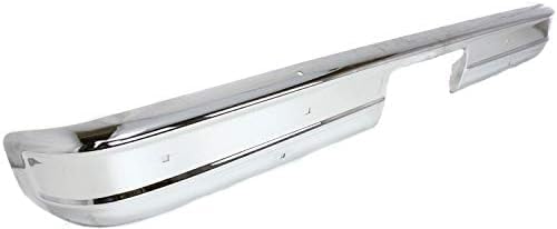 Step Bumper Face Bar Only With Pad Provision Without Mounting Bracket Chrome Direct Replacement Compatible With 1978-1996 GMC G-Series Van GM1102124 15975716