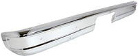 Step Bumper Face Bar Only With Pad Provision Without Mounting Bracket Chrome Direct Replacement Compatible With 1978-1996 GMC G-Series Van GM1102124 15975716