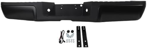 Step Bumper Assembly Primed Steel Without Rear Object Sensor Holes Direct Replacement Compatible With 2008-2016 Ford F-Series Super Duty FO1103149 9C3Z17906APTM-PFM