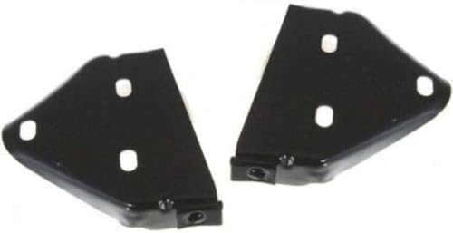 Front Bumper End Caps Textured + Mounting Arm Brackets Left Driver & Right Passenger Side Direct Replacement Compatible With Jeep Cherokee 1997-2001 CH1004126 CH1005126 CH1066104
