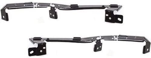 Set Of 2 Front Bumper Upper Bracket Left Driver & Right Passenger Side Direct Replacement Compatible With 2010-2013 Kia Forte KI1043101 KI1042101 865181M000 865171M000