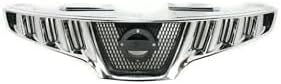 Front Grille Chrome Shell & Primed Insert Direct Replacement Compatible With 2009-2010 Nissan Murano NI1200232 623101AA0A