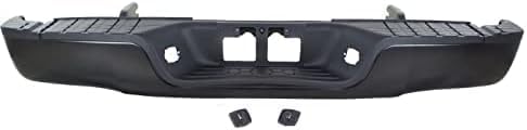 Step Bumper Assembly Primed Steel Without Sensor Holes Direct Replacement Compatible With 2007-2013 Toyota Tundra TO1103115 521510C081-PFM