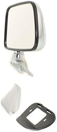 AUTOS PARTS PLUS Set Of 2 Front Mirror Manual Adjust Folding Non-Heated Chrome Right & Left Side Direct Replacement Compatible With 1987-1988 Toyota Pickup / 1987-1989 4Runner TO1320108 TO1321108