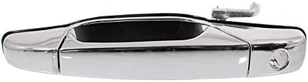 Set of 4 Front and Rear Exterior Door Handle Chrome Left Driver & Right Passenger Side Direct Replacement Compatible with 2007-2013 Chevrolet Silverado/GMC Sierra GM1311163