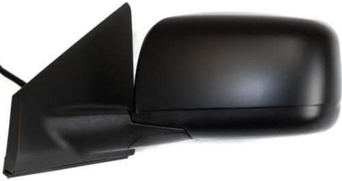 Front Power Mirror Manual Folding Heated Primed Left Driver Side Direct Replacement Compatible With 2008-2013 Nissan Rogue / 2014-2015 Select NI1320236 96302JM200-PFM
