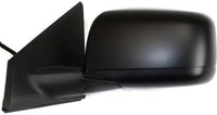 Front Power Mirror Manual Folding Heated Primed Left Driver Side Direct Replacement Compatible With 2008-2013 Nissan Rogue / 2014-2015 Select NI1320236 96302JM200-PFM