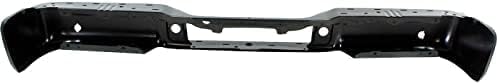 Rear Step Bumper Face Bar Primed Steel With Rear Object Sensor Holes Direct Replacement Compatible With 2006-2008 Ford F-150 / Lincoln Mark LT FO1102360 8L3Z17906EPTM