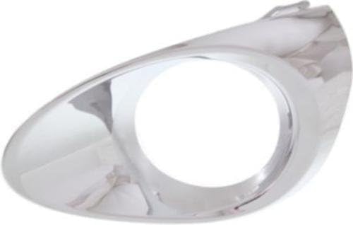 Front Fog Light Molding Chrome Right Passenger Side Direct Replacement Compatible With 2013-2015 Lexus RX350 / RX450H LX1039105 814810E110