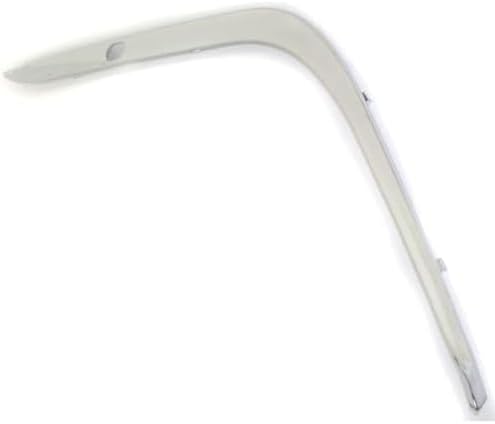 Set Of 2 Front Bumper Outer Cover Molding Chrome Plastic Left Driver & Right Passenger Side Direct Replacement Compatible With 1995-2001 BMW 7-Series BM1047104 BM1046104