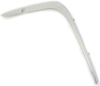 Set Of 2 Front Bumper Outer Cover Molding Chrome Plastic Left Driver & Right Passenger Side Direct Replacement Compatible With 1995-2001 BMW 7-Series BM1047104 BM1046104