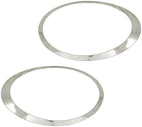 Set Of 2 Front Head Light Bezel Chrome Plastic Left Driver & Right Passenger Side Direct Replacement Compatible With 2007-2015 Mini Cooper MC2507101 MC2506101 51137149906 51137149905